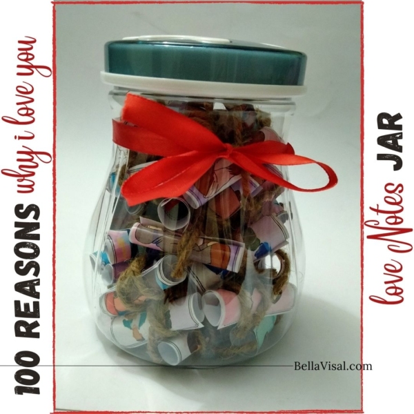 Text-100 Reasons “why I love you” Wish jar Gift - Image 2