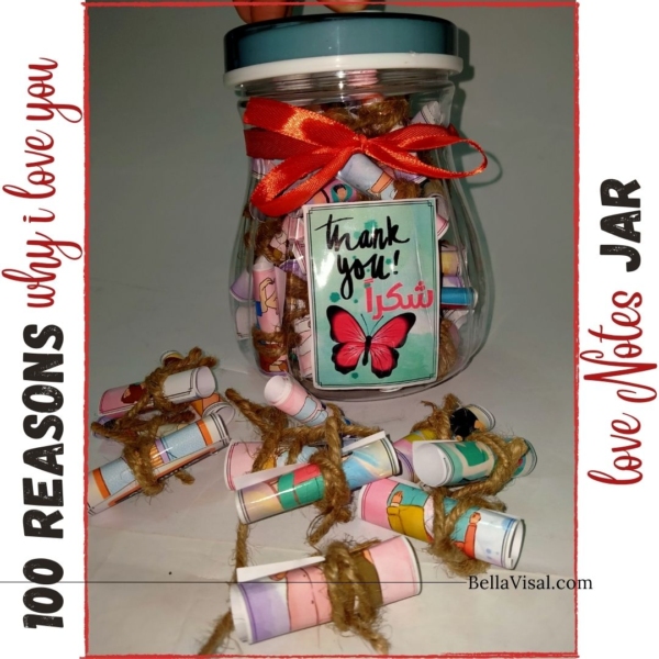 100 Reasons “Why I love you” Wish jar(ring cap) Gift - Image 5