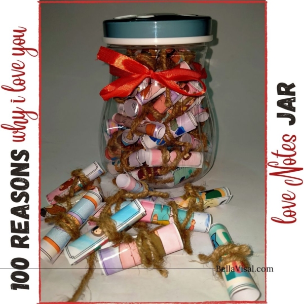 100 Reasons “Why I love you” Wish jar(ring cap) Gift - Image 6