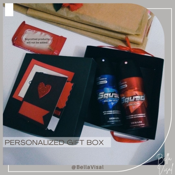 2x Body Spray Gift Box(Square shape)