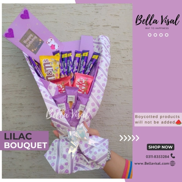 Lilac Chocolate Bouquet - Image 3