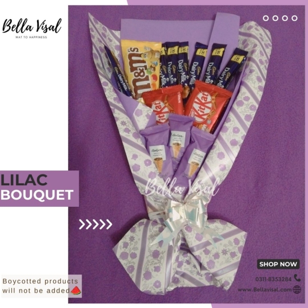 Lilac Chocolate Bouquet - Image 4