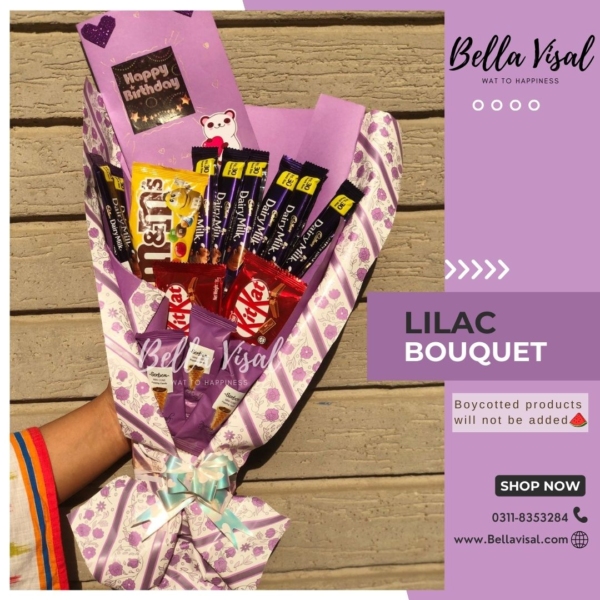 Lilac Chocolate Bouquet - Image 5