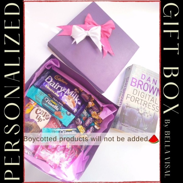 Purple Square Chocolate Gift Box - Image 3