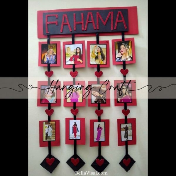 Red 12-grid Photo Wall-hanging(Design#02)