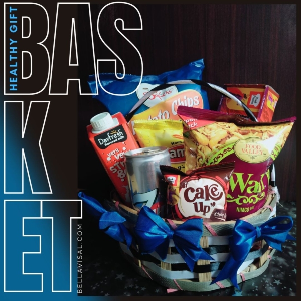 Blue Healthy Snacks Basket - Image 4