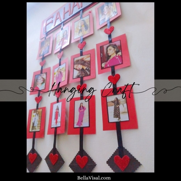 Red 12-grid Photo Wall-hanging(Design#02) - Image 3