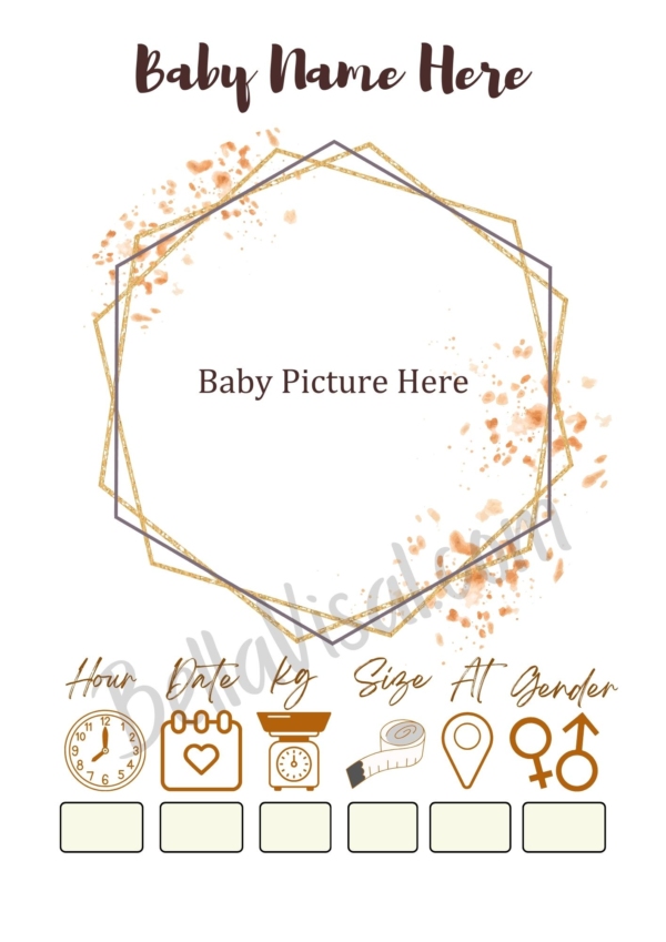 Frame Design#21 (Baby Name Title)