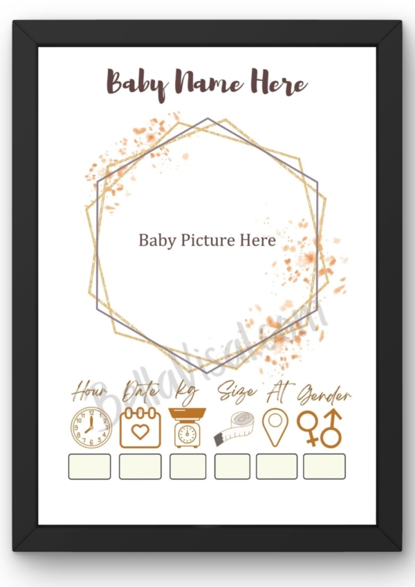 Frame Design#21 (Baby Name Title) - Image 3