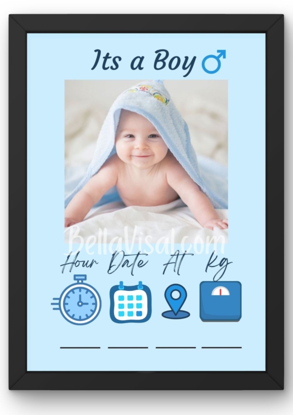 Its a Boy customized frame (Design#1)