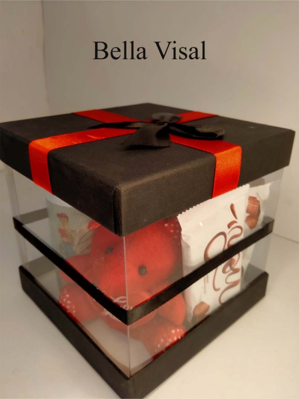 Transparent Gift Box-Black (D1)