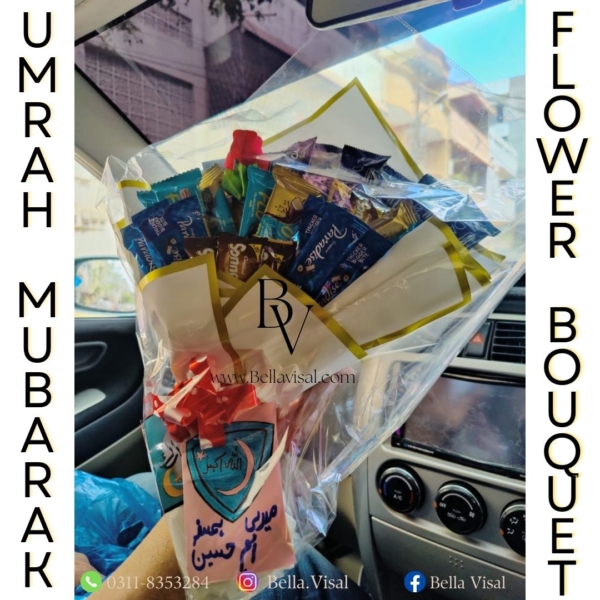 Umrah Mubarrak Bouquet with flower