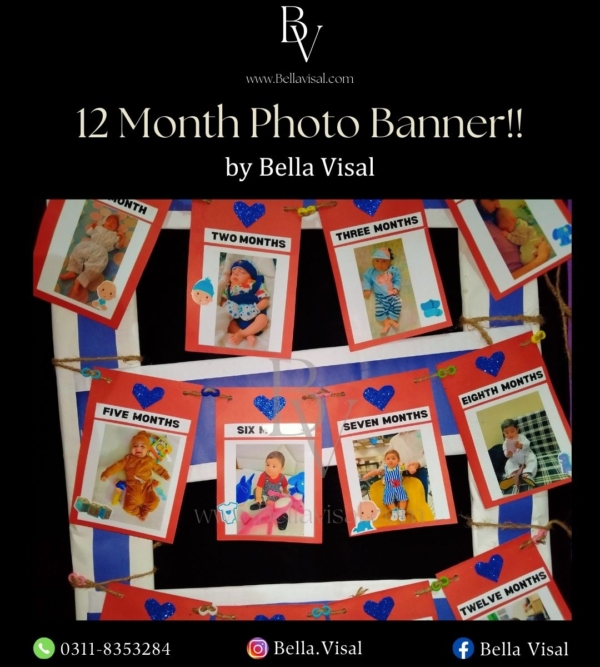 12 Month Photo Banner with stand - Image 4