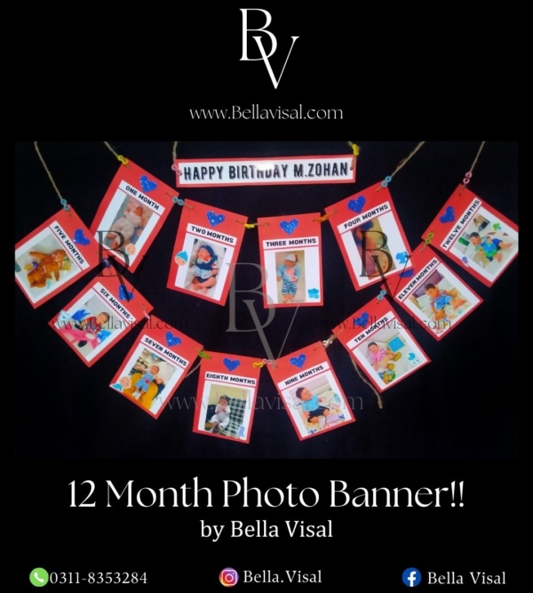 12 Month Photo Banner with jutte