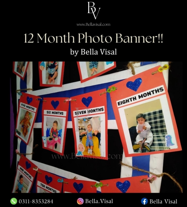 12 Month Photo Banner with stand - Image 6