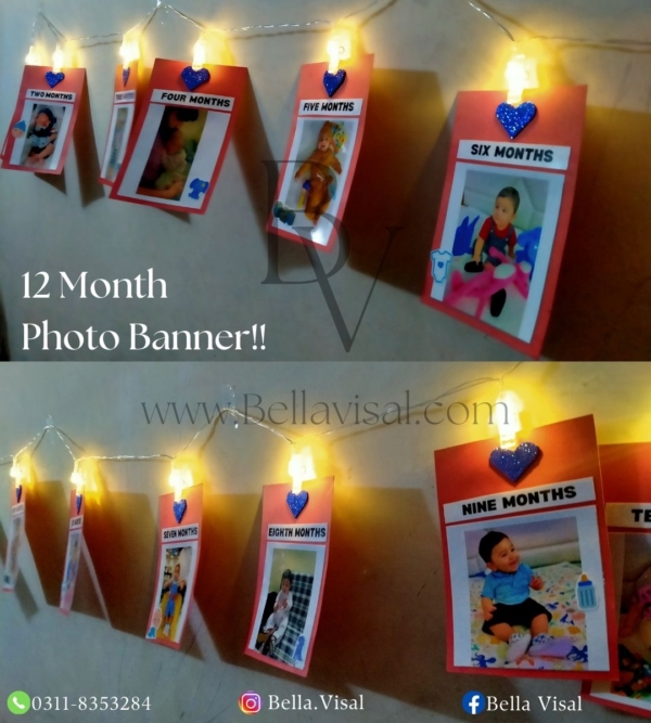 12 Month Photo Banner with light - Image 2