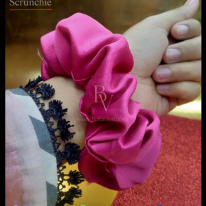 Scrunchie, hair care, hair tie, hair band, silk stuff, healthy hair, girly, a hand wrapped with scrunchie