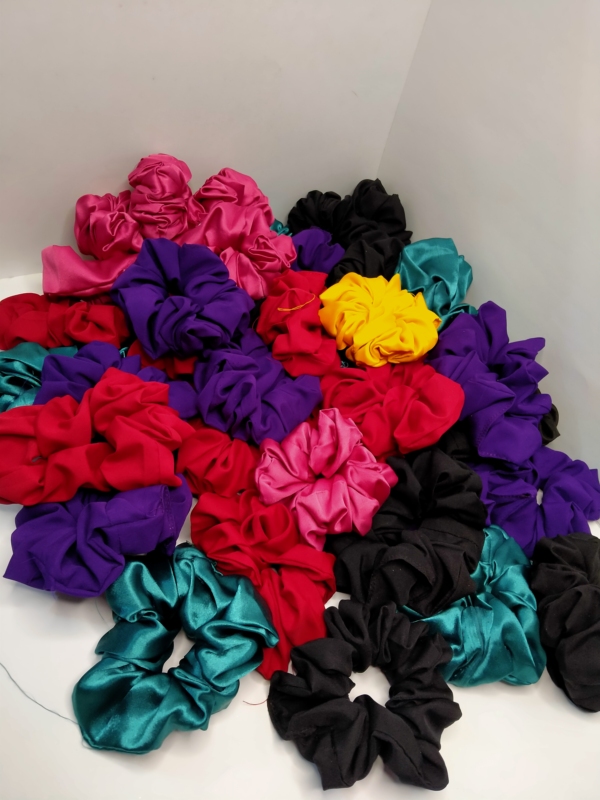 Scrunchie, hair care, hair tie, hair band, silk stuff, healthy hair, girly