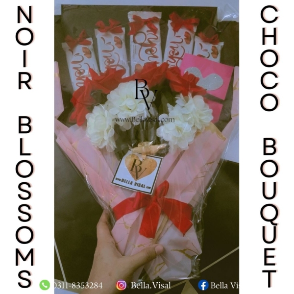 Noir Blossom Choco Bouquet - Image 3