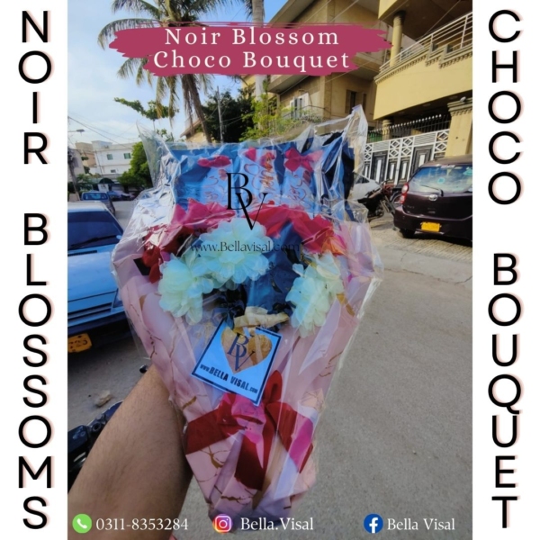 Noir Blossom Choco Bouquet - Image 4